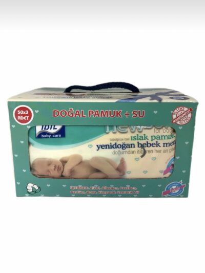 İDİL YENİDOĞAN BEBEK ISLAK MENDİL 50’Lİ x 3 ADET