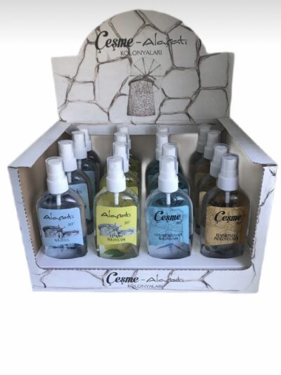ALAÇATI-ÇEŞME KOLONYASI KARMA 80 DERECE 150 mL – SPREY (16 ADET)